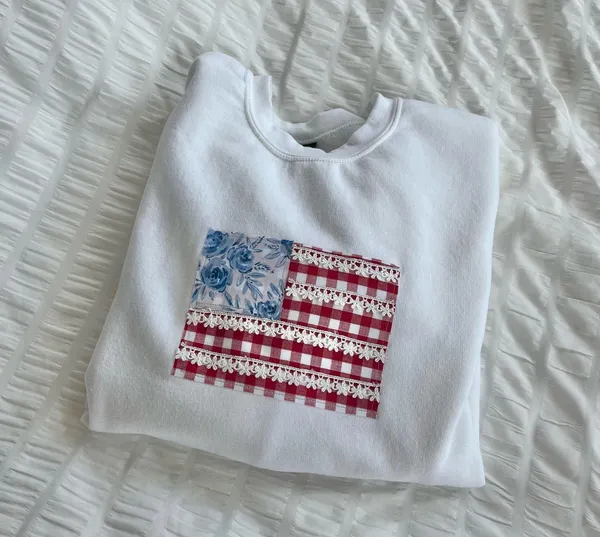 usa flag crewneck White Size s - Image 3