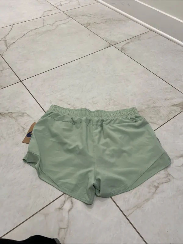 NWT ASICS Sage Green Athletic Shorts Size Medium - Image 5