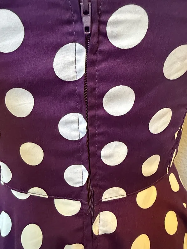 Hell Bunny Vixen Mariam Polka Dot Halter Swing Retro Dress size XS - Image 6