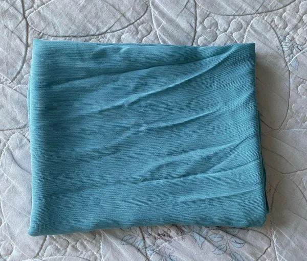 VOILE CHIC Premium Chiffon Light Blue Hijab Scarf For Women - Image 6