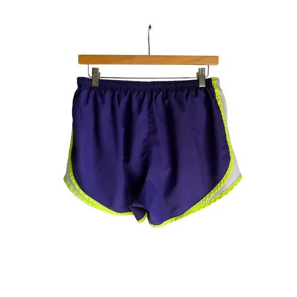 Nike Dri-FIT Tempo Running Shorts Purple Volt White Women's Medium - Image 4