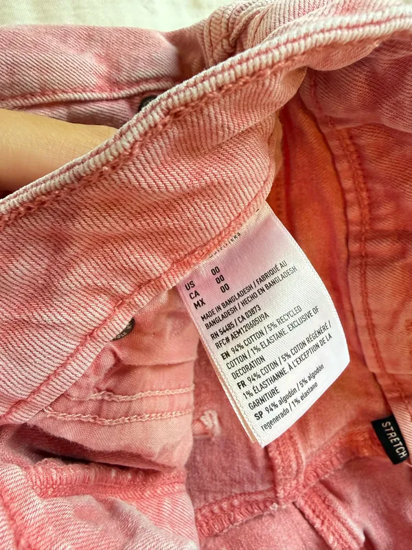 Pink American Eagle Jean Shorts - Image 3