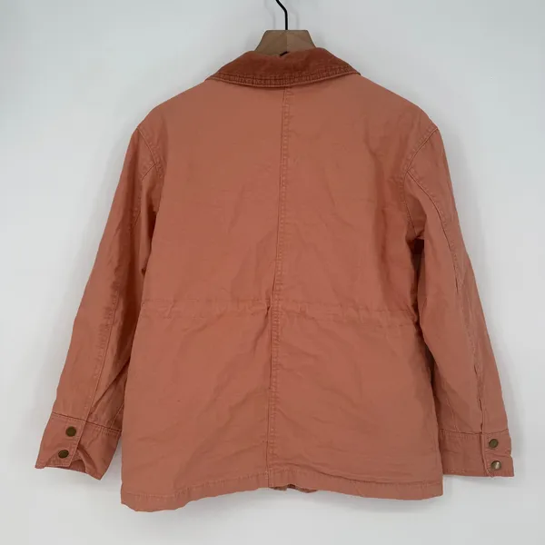 Universal Threads Utility Jacket Women's Size S Pink Cotton‎ Corduroy Collar - Image 9