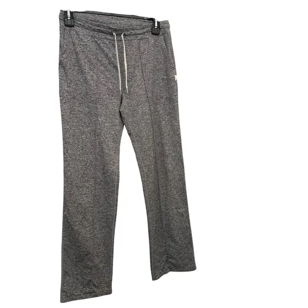 Vuori Heather Grey Halo Wide Leg Flare Pants VW425 Size Large - Image 3