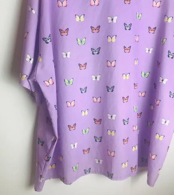 Butterfly Print Button Down Top - Image 7