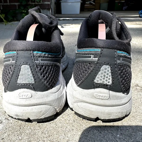 Brooks Addiction 13 Running Sneakers Shoes Lace Up Athletic Gray Blue 8 Wide - Image 5