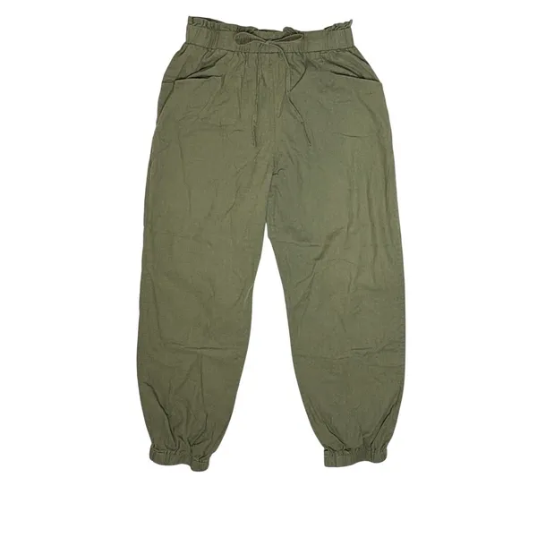 Shein Olive Green Jogger Balloon Ankle Pants LARGE Casual Preppy - Image 2