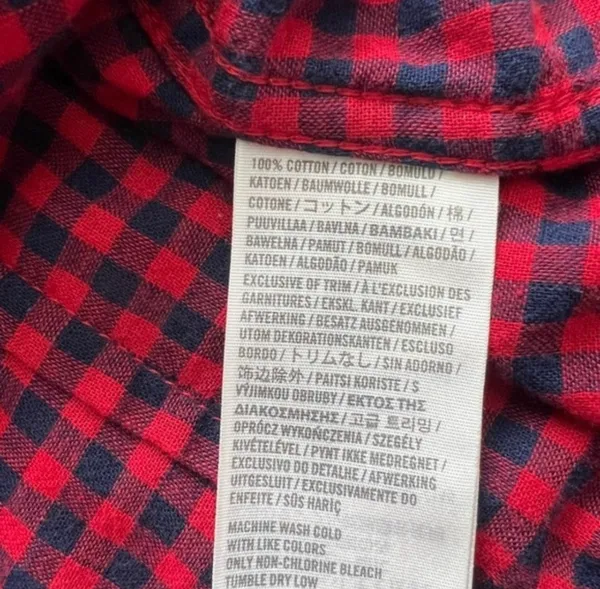 Hollister Womens Long Sleeve Button Down Plaid Shirt Size Small - Image 11
