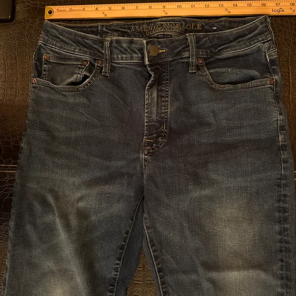 American Eagle Jeans Mens 34x34 Slim Straight Next Level Flex Med Wash Denim - Image 3