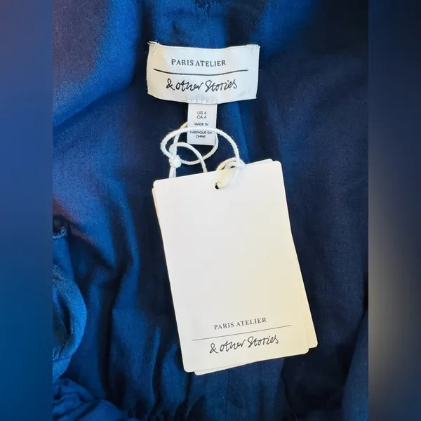 & OTHER STORIES Embroidered Strappy Mini Dress - Image 14