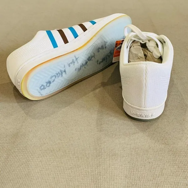 K-Swiss x Garyvee Clouds and Dirt Women's White Mesh Low Top Sneakers Size‎ 7 - Image 5