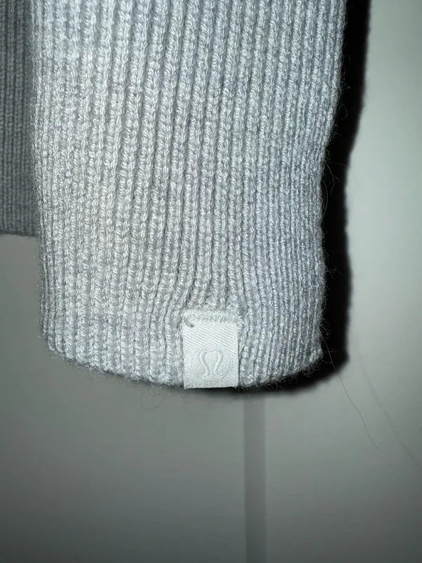 Lululemon Opened Up Poncho Sweater Grey with Dark Gray - Image 2