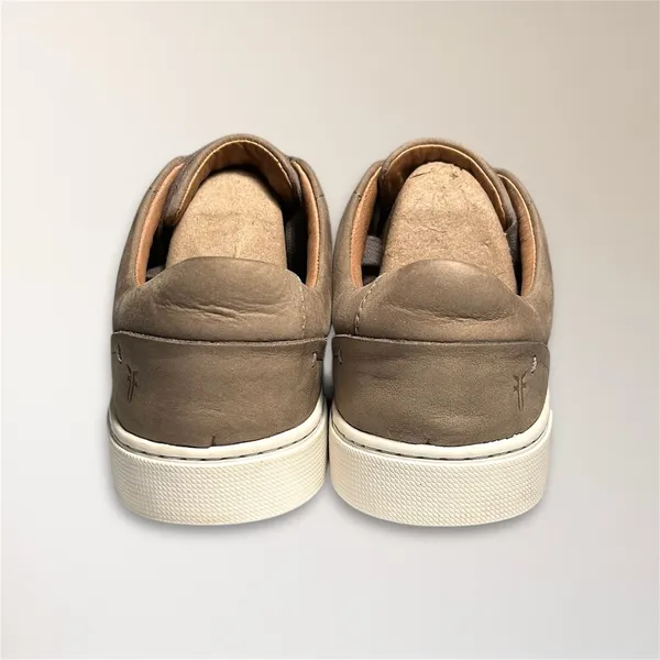 Frye Womens 9 Taupe Nubuck Leather‎ Sneakers Lace Up Casual Minimalist Street - Image 9