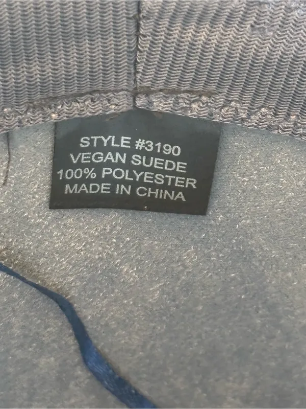 Vegan Suede Cowboy Hat Blue - Image 5