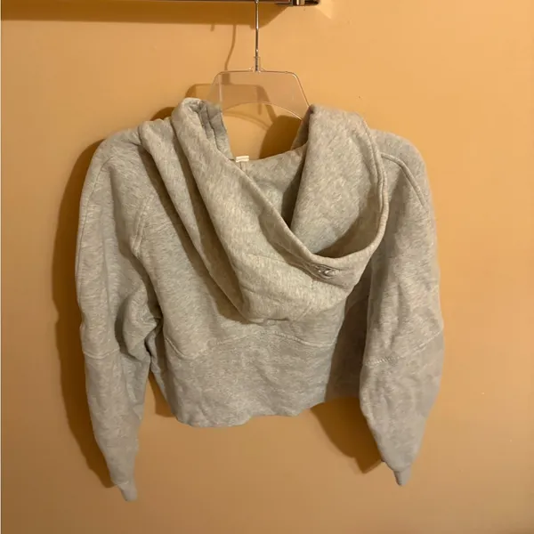 Lululemon Scuba Oversized 1/2 Zip Hoodie in Heathered Core Ultra Light Gray - Image 6