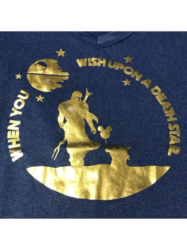 Xersion Blue Gold Star Wars Disney Graphic Short Sleeve Tee M - Image 2