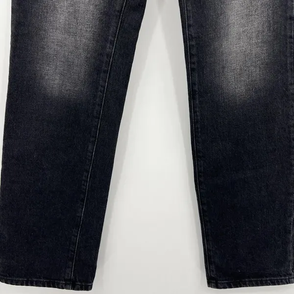 BDG‎ Cowboy Jeans Black Stretch Denim Straight Leg High Rise Women's Size 24 - Image 4