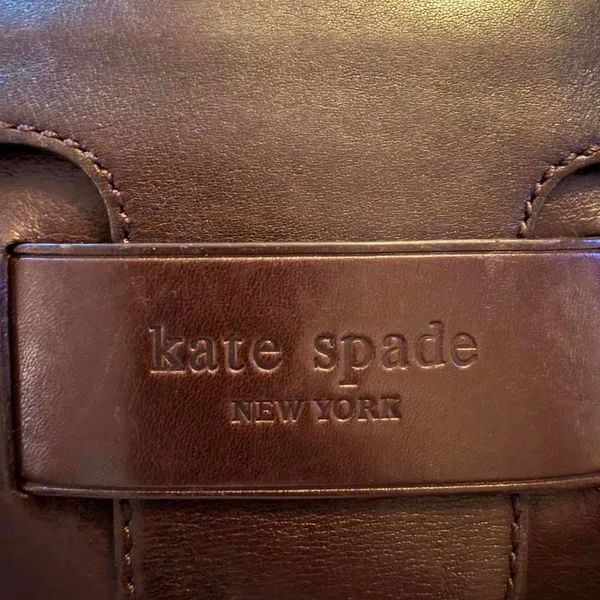 Kate Spade Savona Malea Tote Dark Brown Leather Shoulder Bag Floral Lining - Image 3