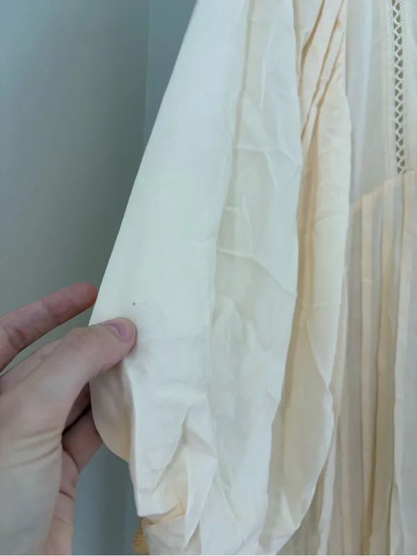 Young Fabulous & Broke Boho Cream Midi Dress size Medium - Image 4