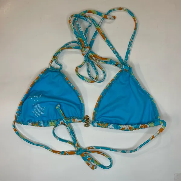 LA Hearts by PacSun Tropical‎ Spring Charm Side Tie Bikini Top Size M - Image 6