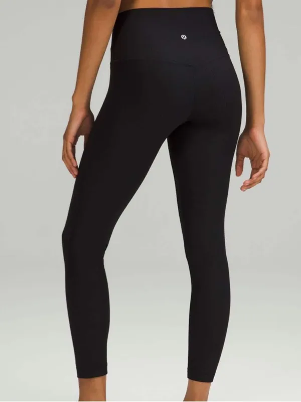 Lululemon Align Ribbed High-Rise Pant 25" Black - Image 7