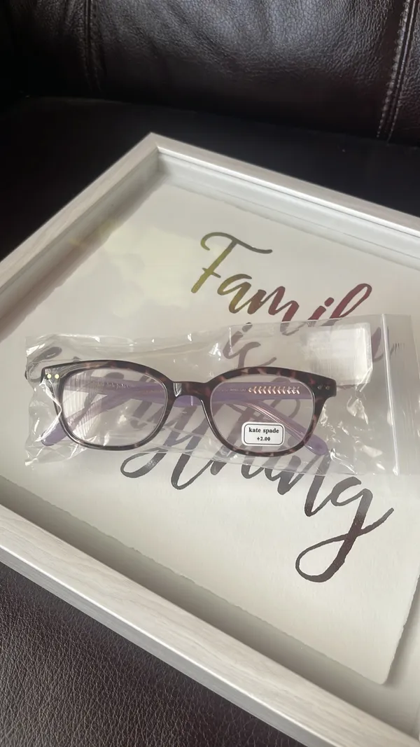 Kate Spade Rebecca 49mm Reading Glasses Light Havana strength 1.5 and 2.0 avail - Image 4