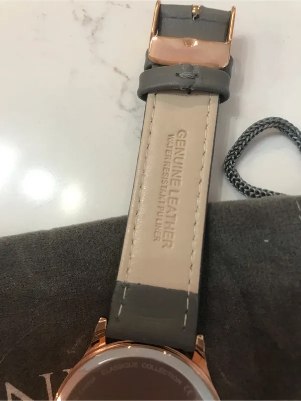 NWOT Monroe Classique Sunburst Solerose watch Gray - Image 5
