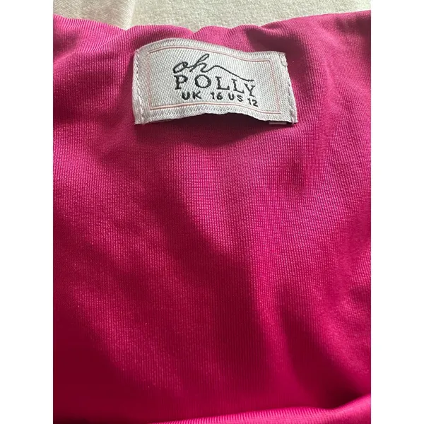 Oh Polly Embellished Cut Out Provence Maxi Dress in Fuchsia Size 12 - Image 10