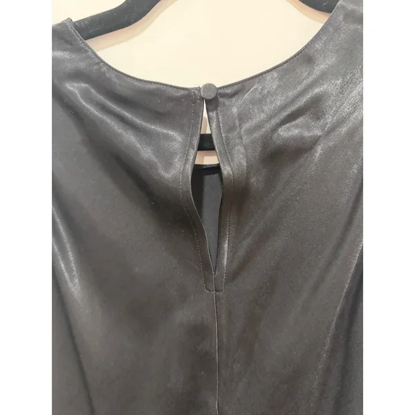 Abercrombie & Fitch Black Satin Keyhole Back Tank Top Blouse Large NWT - Image 4
