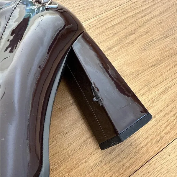 Zemeta - Glossy Choco Long Boots in Dark Brown - Image 2