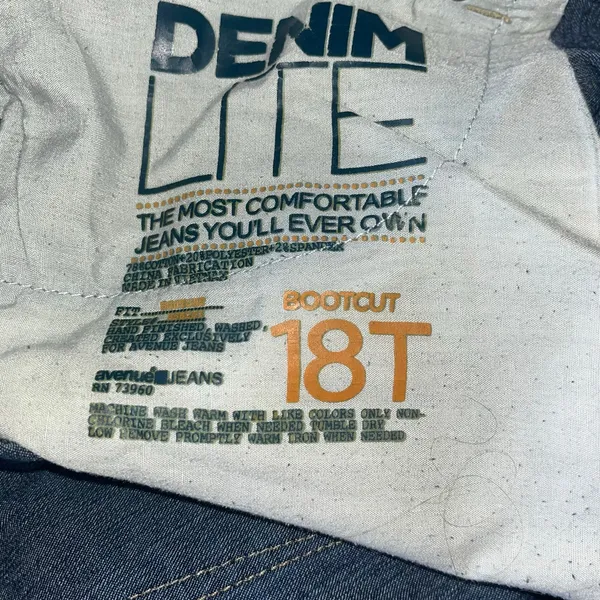 DenimLite Dark Wash Bootcut Jeans Size 18 Tall - Image 5