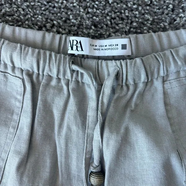 Zara Drawstring Beaded Drawstring Pants - Image 3