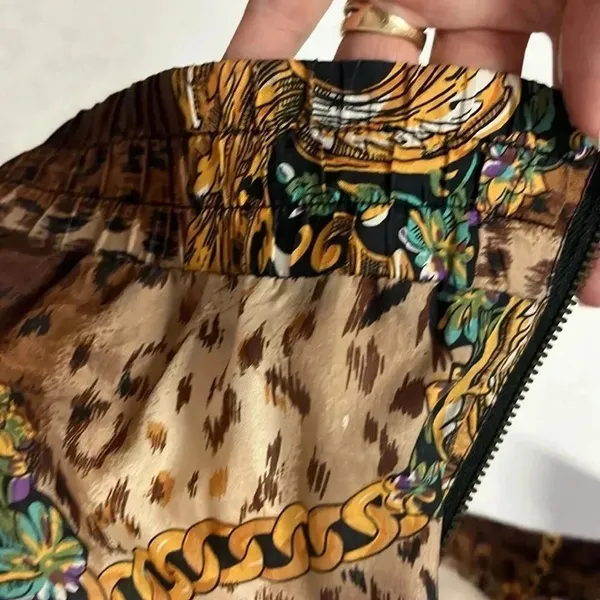 Vintage animal print 80s 90s jacket‎ full zipper lightweight pockets baddie - Image 9