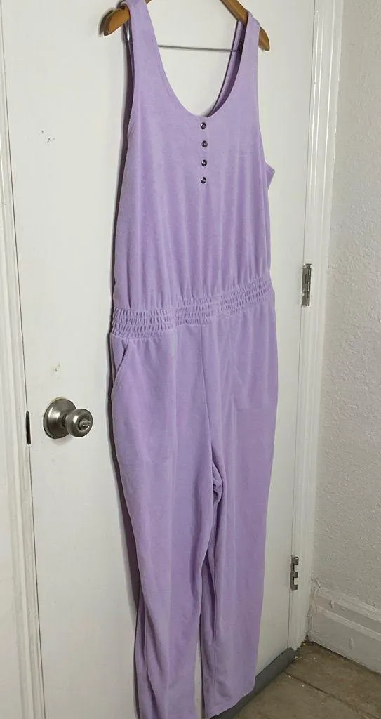 Torrid Sleep Terry Jumpsuit Size 2X Lavender Lounge - Image 4