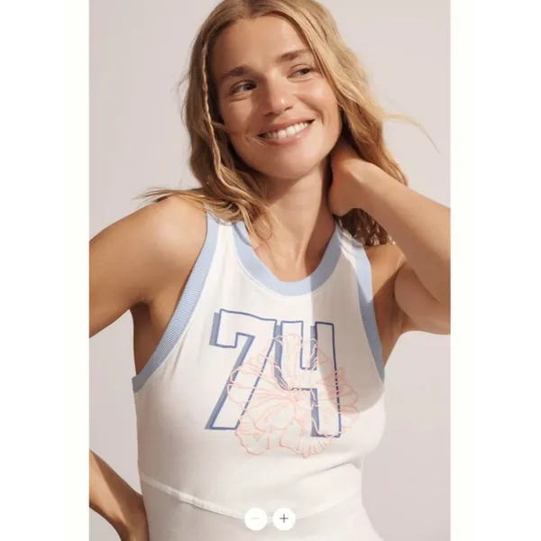 Anthropologie Daily Practice Varsity Sleeveless Midi Tank Dress - Image 2