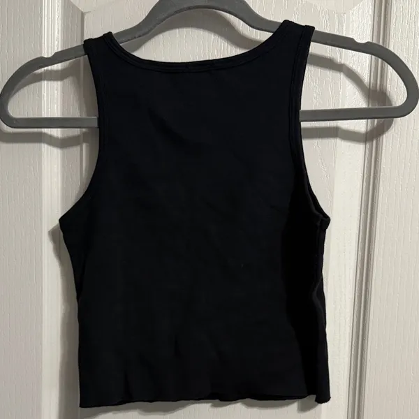 John Galt Black Cut Off Tank Top Red Devil Embroidered Y2K Indie Sleaze Grunge - Image 3