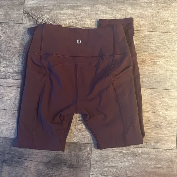 lululemon athletica Burgundy Leggings - Image 5