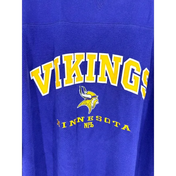 NFL Minnesota Vikings Purple Long Sleeve Shirt Unisex XL Graphic Tee Fan Gear - Image 2