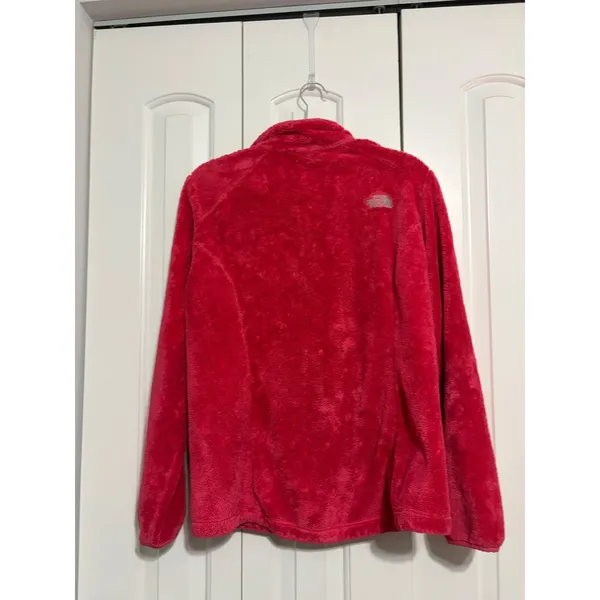 The North Face Osito Fleece Jacket Full Zip Raspberry Pink Soft Plush Large - Image 3