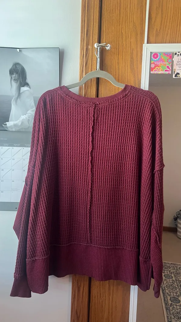 American Eagle Big Hug Waffle Sweatshirt - Image 2