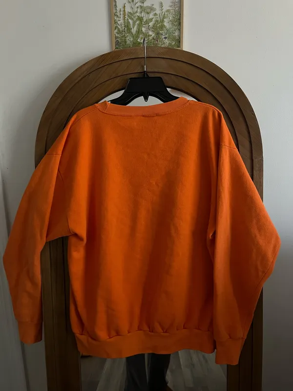 Vintage 90s Tennessee Crewneck Sweatshirt Orange - Image 4