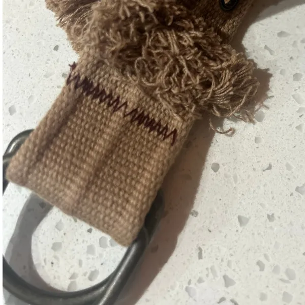 Belt Canvas Rivet Tan - Image 3