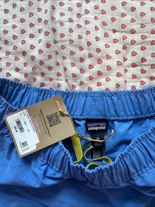 Patagonia Women’s Bright Blue Athletic Shorts - Image 2