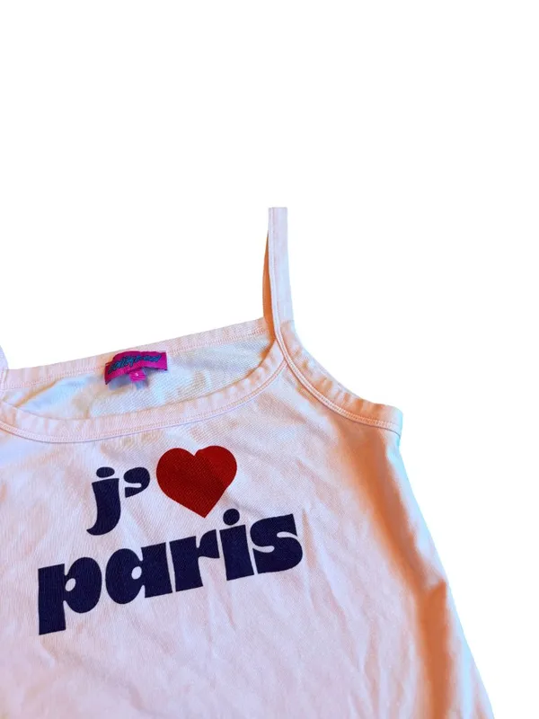 Edikted Love Paris Tank Top Pink Stretchy Casual Shirt Blouse Size Small Women's - Image 7