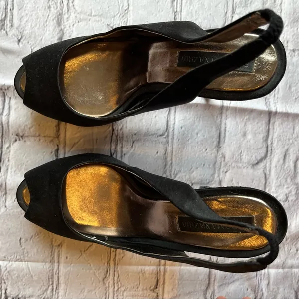 BCBG MAX AZRIA Black Sparkle Heels 7.5 WOW - Image 5