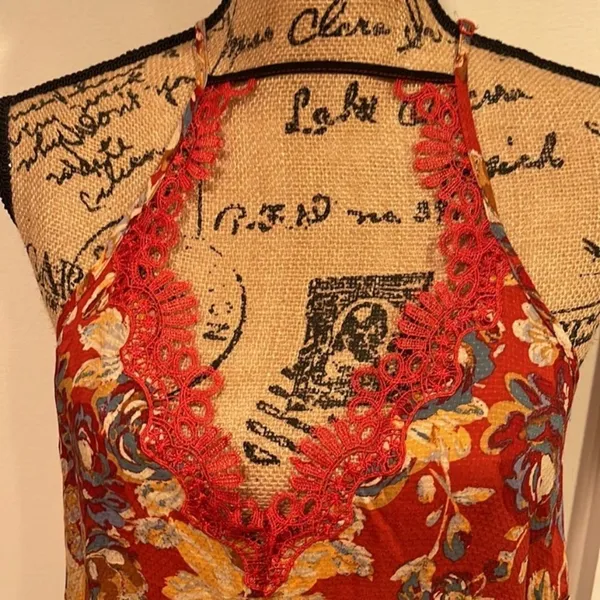 NWT free people floral haze‎ mini slip dress Xs - Image 4