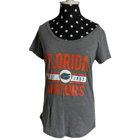 The Victory Womens Shirt Size Small Florida Gators Est 1853 Gray Tee T-Shirt NEW - Image 12