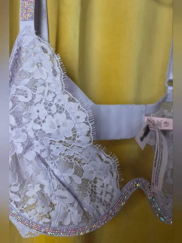 victoria's secret twinkle lace monowire Bra- Lavender - Image 7