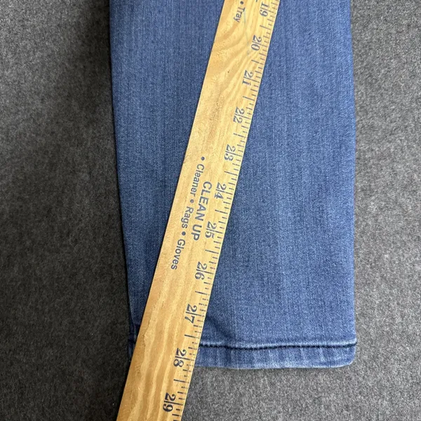 Democracy Jeans Women 8 Blue Denim Cotton Blend Stretch Ab Technology Skinny Leg - Image 4