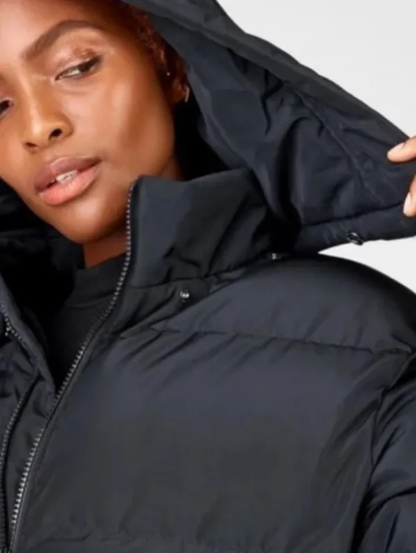 Fabletics Black Puffer Jacket - Image 2